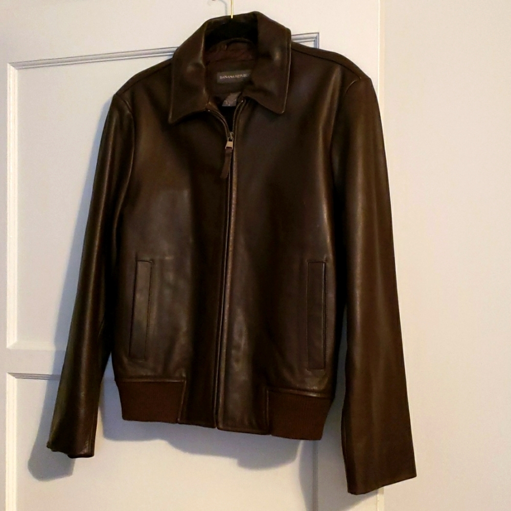 Banana Republic MEN'S Leather Jacket